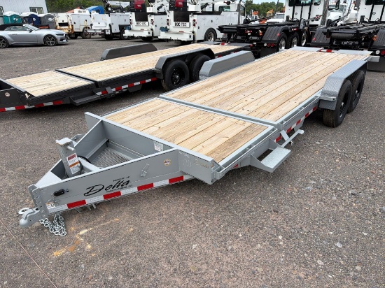 NEW 2026 DELTA 27TB TAGALONG TRAILER VIN;073182, equipped with 16ft. Tilt deck, 4ft. Fixed deck,