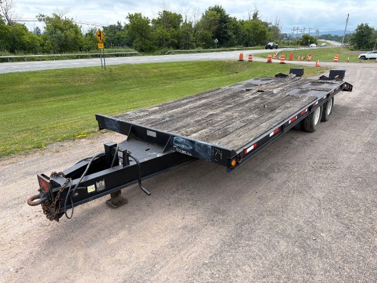 2007 TRAILKING 25FT. TAGALONG TRAILER VN:1TKC026247B077205 equipped with 25ft. deck, fold-up ramps,