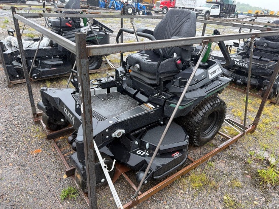 NEW YAKTA YXR710 COMMERCIAL MOWER powered by Kawasaki gas engine, equipped with ROPS, 61in. Cutting