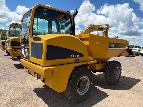 NEW UNUSED FIORI DF50 ARTICULATED DUMPER 4x4, SN: 0193, powered by Kohler KDI 1903 TCR turbo