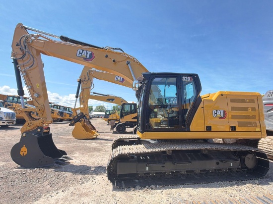 NEW UNUSED CAT 320 HYDRAULIC EXCAVATOR, SN:51065, powered by Cat diesel engine, equipped with Cab,