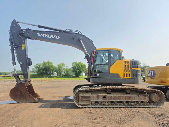 2022 VOLVO ECR355EL HYDRAULIC EXCAVATOR, SN:314612, powered by diesel engine, equipped with Cab,