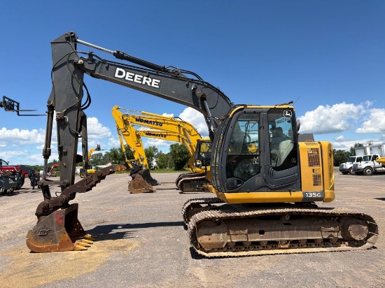 2019 JOHN DEERE 135G HYDRAULIC EXCAVATOR SN:1FF135GXAJF500835 powered by John Deere diesel engine,
