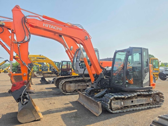 2018 HITACHI ZX85USB-5N HYDRAULIC EXCAVATOR SN:20019 powered by diesel engine, equipped with Cab,
