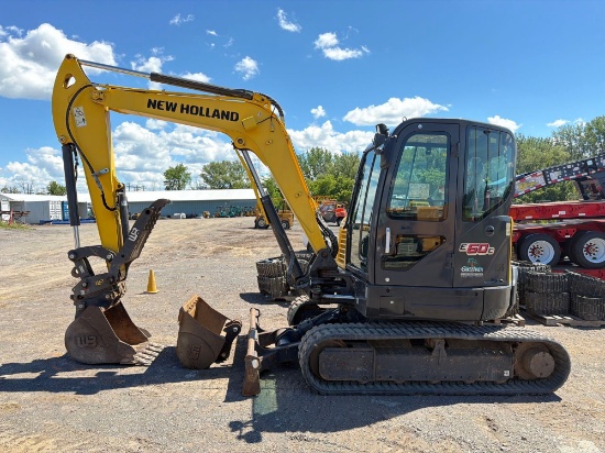 2019 NEW HOLLAND E60C HYDRAULIC EXCAVATOR SN:HHKHMC17AK0000282 powered by Yanmar diesel engine,