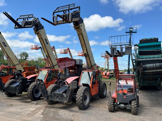 JLG 1255 TELESCOPIC FORKLIFT SN:160085495 4x4, powered by diesel engine, equipped with EROPS, air,