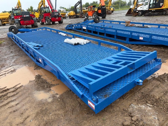 NEW DCQY-15 15 TON LOADING RAMP 23.45ft ramp length, 6.56ft. Width. 3.3ft to 5.9ft. Height