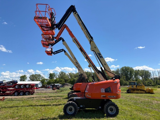 NEW UNUSED JLG 460SJ BOOM LIFT SN:2955 4x4, powered by diesel engine, equipped with 46ft. Reach