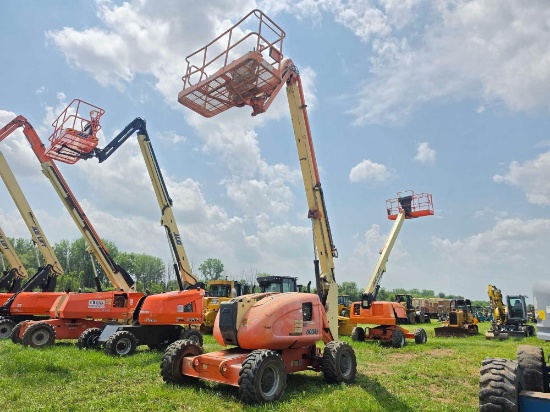 JLG 600AJ BOOM LIFT 4x4, SN: 75397, powered by diesel engine, equipped with ft. platform height,