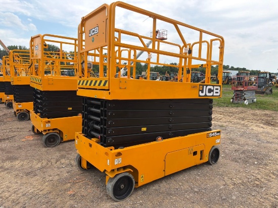 NEW JCB S4550E SCISSOR LIFT,329324, electric powered, equipped with 45ft. Platform height, slide out