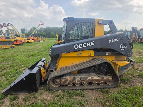 2020 JOHN DEERE 333G RUBBER TRACKED SKID STEER SN:347254 powered by John Deere diesel engine,