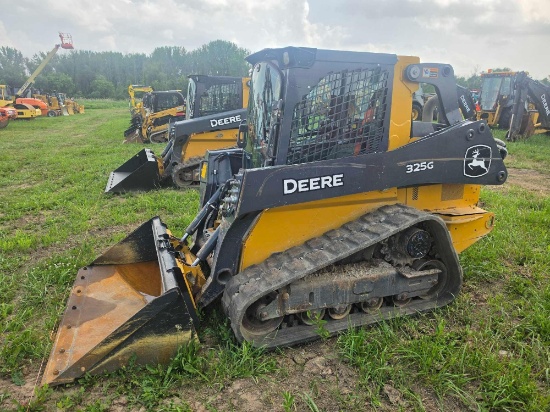 2022 JOHN DEERE 325G RUBBER TRACKED SKID STEER SN:424790 powered by John Deere diesel engine,