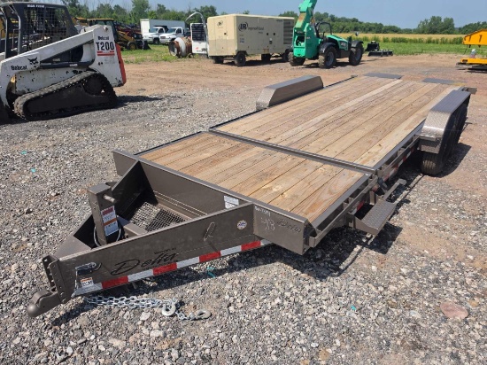 NEW 2026 DELTA 27TB TAGALONG TRAILER VIN;07319, equipped with 16ft. Tilt deck, 4ft. Fixed deck,