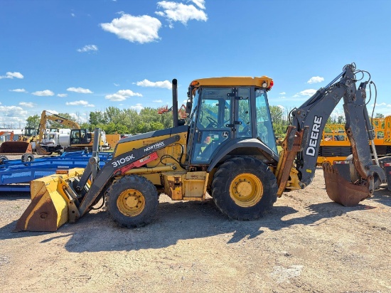 JOHN DEERE 310 SUPER K TRACTOR LOADER BACKHOE SN:1T0310SKADE249985 4x4, powered by John Deere diesel