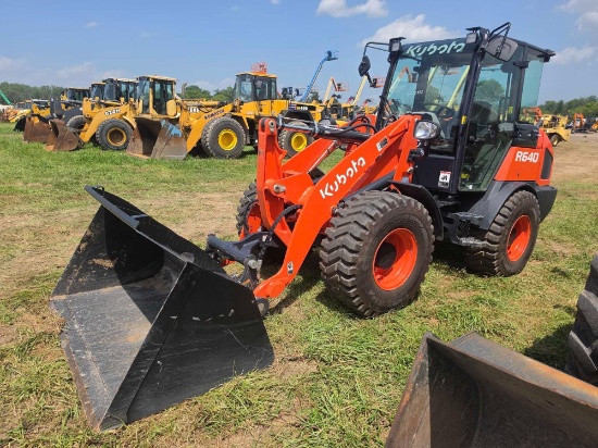 2026 KUBOTA R640 RUBBER TIRED LOADER SN:12841 powered by Kubota diesel engine, equipped with EROPS,