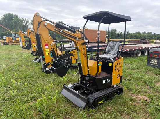 NEW CFG H13R HYDRAULIC EXCAVATOR, SN:409020, powered by 420cc gas engine, equipped with Cab, front