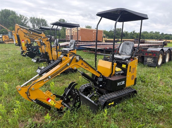 NEW CFG H13R HYDRAULIC EXCAVATOR, SN:326037, powered by 420cc gas engine, equipped with EROPS,