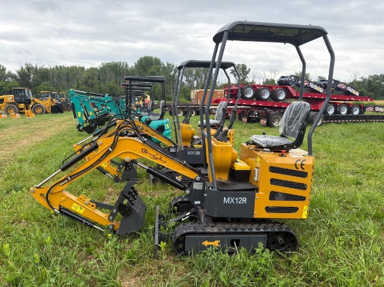 NEW CFG MX12R HYDRAULIC EXCAVATOR SN:000207 powered by RATO gas engine, 13.5HP, equipped with OROPS,