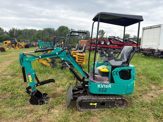 NEW CFG KV16R HYDRAULIC EXCAVATOR SN:309W096 EPA powered by gas engine, equipped with OROPS, 3ft. 2