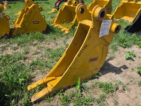 NEW TERAN 12IN. BANANA BUCKET EXCAVATOR BUCKET for CAT 320 AND 319D, 320D, 320E, 321D, 323E, 323F,