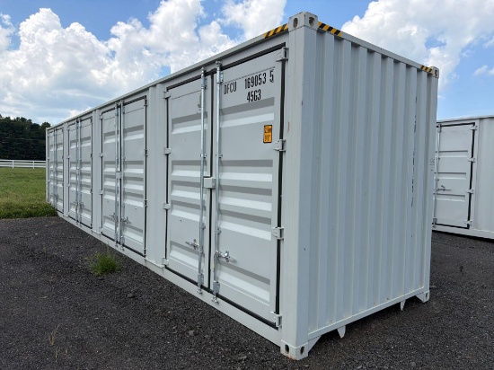 NEW CTN 40FT. MULTI-USE CONTAINER 4-side door. Selling Offsite: Located 7697 Rte 31 Bridgeport NY