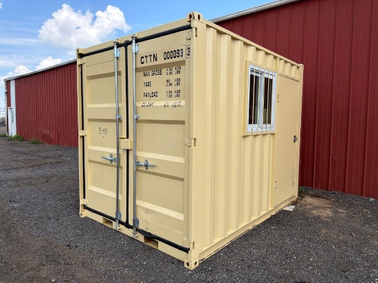 NEW CTTN 10FT. CONTAINER Selling Offsite: Located 7697 Rte 31 Bridgeport NY 13030.