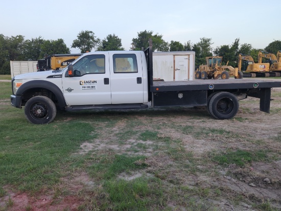 2015 FORD F550 FLATBED TRUCK VN:1FD0W5HT6FEA54324 powered by 6.7L diesel engine, equipped with