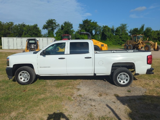 2018 CHEVY 1500 PICKUP TRUCK VN:3GCPCNEC5JG556839 powered by gas engine, equipped with automatic