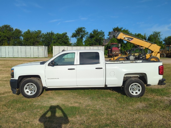 2018 CHEVY 1500 PICKUP TRUCK VN:3GCPCNEC3JG567063 powered by gas engine, equipped with automatic