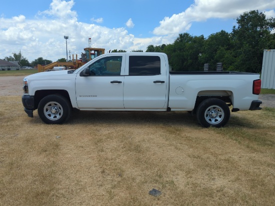 2017 CHEVY 1500 PICKUP TRUCK VN:3GCPCNEC5HG436677 powered by gas engine, equipped with automatic