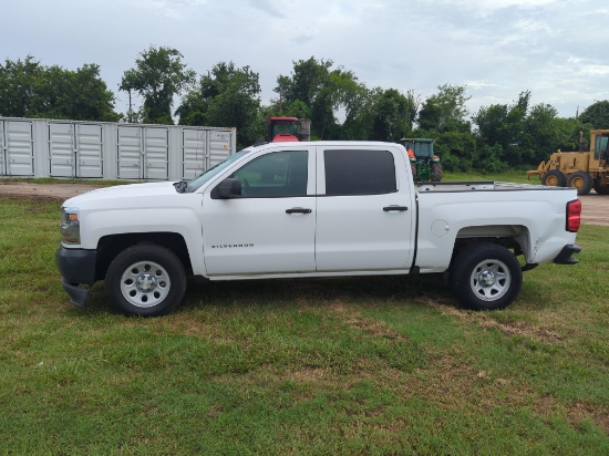 2017 CHEVY 1500 PICKUP TRUCK VN:3GCPCNEC9HG487633 powered by gas engine, equipped with automatic