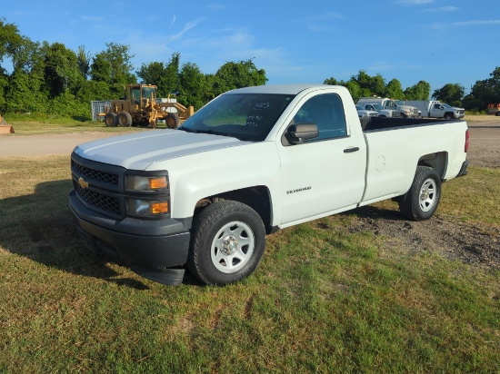 2014 CHEVY 1500 PICKUP TRUCK VN:1GCNCPECXEZ409750 powered by gas engine, equipped with automatic