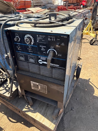 MILLER SHOPMASTER AC/DC CC/CV ARC WELDING POWER SOURCE, WHEEL KIT WELDER