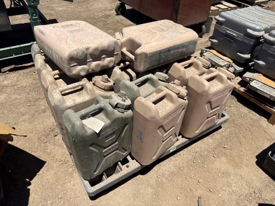 PALLET OF WATER JUGS SUPPORT EQUIPMENT