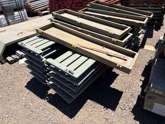 PALLET OF TRUCK STAKE BODY SIDES SUPPORT EQUIPMENT