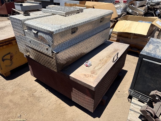 4FT. X 4FT. X 16IN.H STEEL STORAGE BOX & DELTA ALUMINUM DIAMONDPLATE COMBINATION FUEL TRANSFER