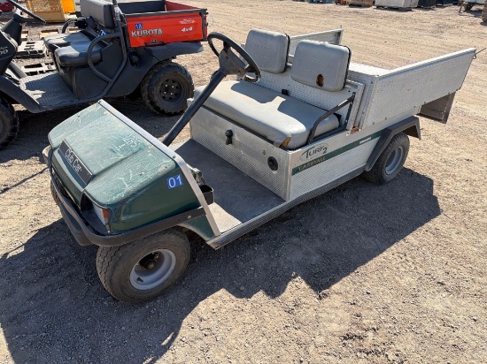 CLUB CAR GOLF CART powered by gas engine.