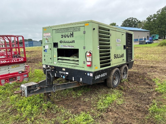 2016 SULLAIR 900CFM AIR COMPRESSOR SN:10260064 powered by diesel engine, equipped with 900CFM,