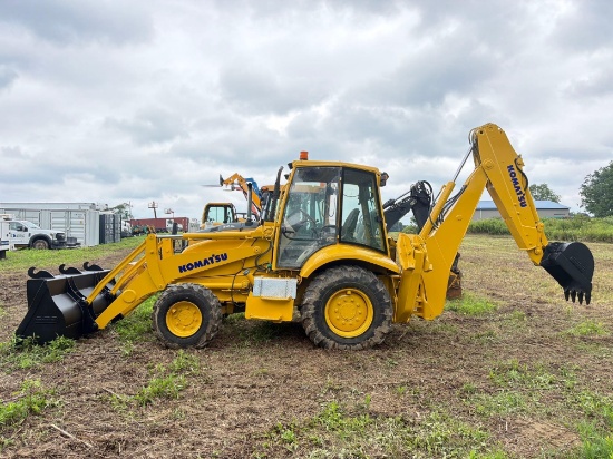 KOMATSU TRACTOR LOADER BACKHOE SN:150F10219 4x4, powered by Komatsu diesel engine, equipped with
