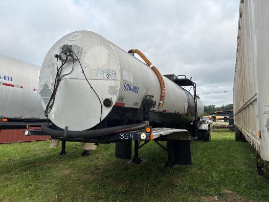 1984 ETNYRE TANKER TRAILER VN:T1459B1535 tandem axle.
