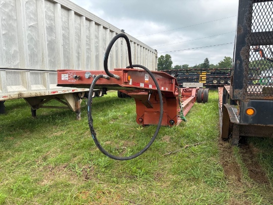 1993 TRAILKING 50 TON BEAM TRAILER VN:122447 equipped with 50 ton capacity, 22ft. Well, non-ground
