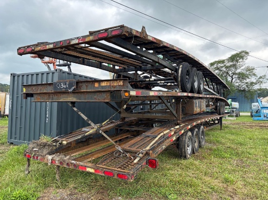 2021 KAUFMAN LOW PRO 3 CAR HAULER equipped with 50ft. Long deck, 12,000lb GVWR, electric brakes,