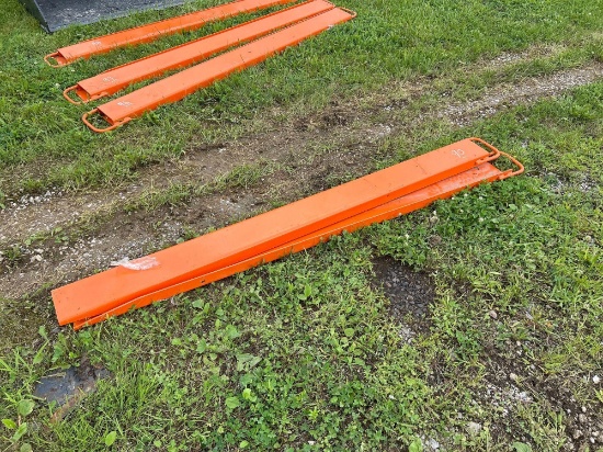 New Wolverine Ex-66-84l 8ft. Pallet Fork Extensions Skid Steer Attachment