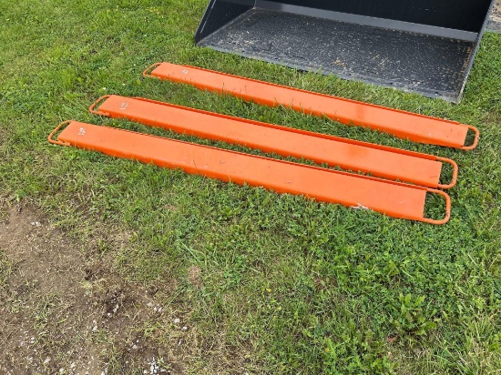 New Wolverine Ex-66-78l 8ft. Pallet Fork Extensions Skid Steer Attachment