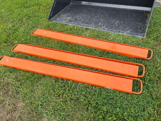 New Wolverine Ex-66-78l 8ft. Pallet Fork Extensions Skid Steer Attachment