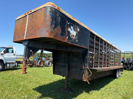 1985 SUGO 24FT. CATTLE FEED TRAILER VN:55930 one newer axle, four new rims, three new tires, new