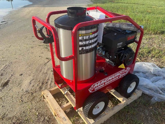 NEW EASY KLEEN MAGNUM GOLD PRESSURE WASHER powered by gas engine, equipped with 4000PSI, 12Volt,