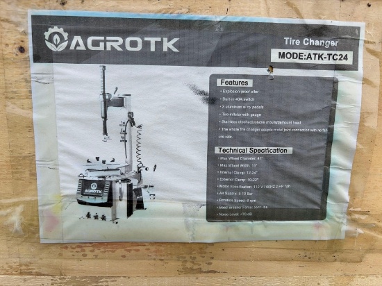NEW AGT ATK-TC24 TIRE CHANGER NEW SUPPORT EQUIPMENT