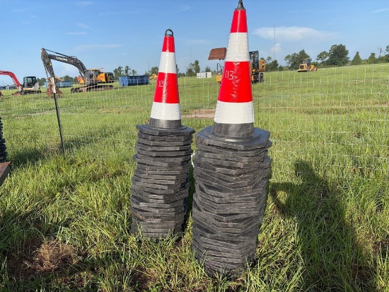 NEW SDLANCH (50) TRAFFIC CONES NEW SUPPORT EQUIPMENT