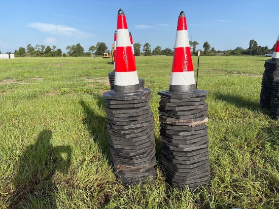 New Sdlanch (50) Traffic Cones New Support Equipment